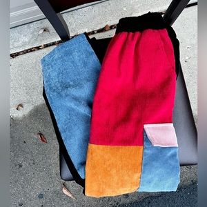 Color-Block Corduroy‎ Pants